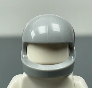 LEGO Minifigure Motorcycle Helmet Light Bluish Gray 2446 CMF 23 Knight (x1) - Picture 1 of 8