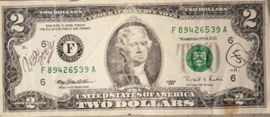 1995-1976 UNITED STATES 2 DOLLARS  BANKNOTE 1995 SERIE F- 2 DOLLARS BANKNOTE - Picture 1 of 4