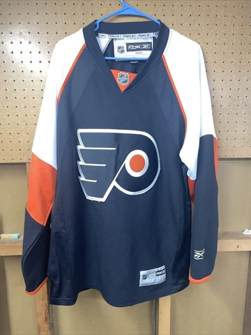 Philadelphia Flyers NHL Reebok Black Jersey Adult Size Large Cover