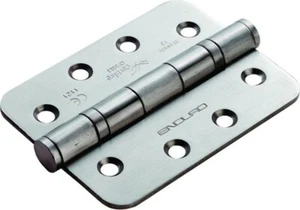 2x Ball Bearing Door Hinge In Satin Stainless Steel, 102mm X 76mm - Picture 1 of 5