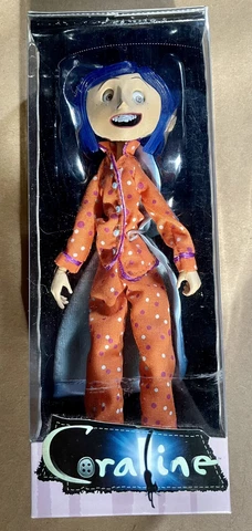 OrigInal Coraline Figure 7" NECA Pajamas New In Box Laika 2008 Cover