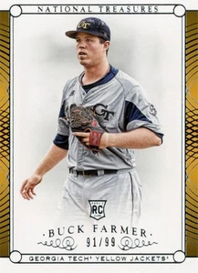 Panini 2015 National Treasures College Buck Farmer #159 91/99 Rookie Card - Bild 1 von 2