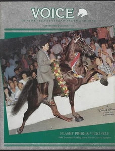 Voice Tennessee Walking Horse Magazine September October 1991 Flashy Pride - Picture 1 of 1