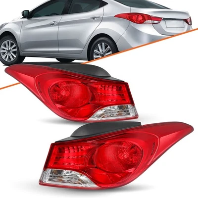 Tail Lights For 2011-2013 Hyundai Elantra Left Right Outer Halogen LEFT&RIGHT  - Image 1 of 4
