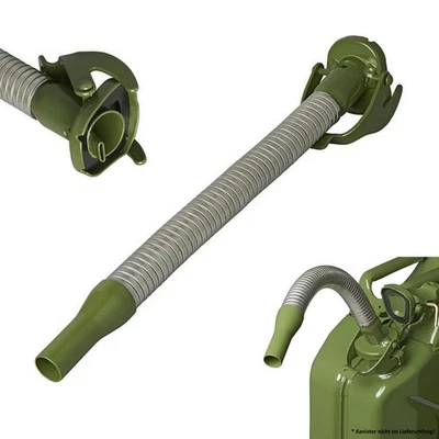 Ausgießer Metall Kanister Auslaufrohr für Benzinkanister Öl Diesel 5-10-20L - Bild 1 von 4