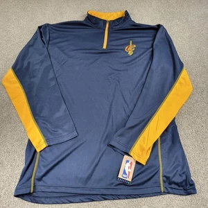 NBA Store Cleveland Cavaliers Shirt Mens XL TALL Blue 1/4 Zip Logo Dri-Fit New - Picture 1 of 12