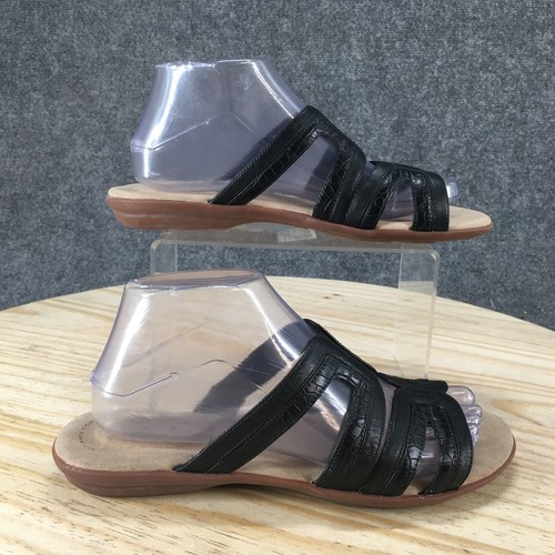 Sandali Clarks Collection donna 8 5 M Ada Lilah Slide neri casual comodi NUOVI