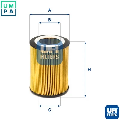 OIL FILTER 25.071.00 FOR HYUNDAI ACCENT/GYRO/II MATRIX EXCEL GETZ/PRIME AVEGA - Image 1 of 4
