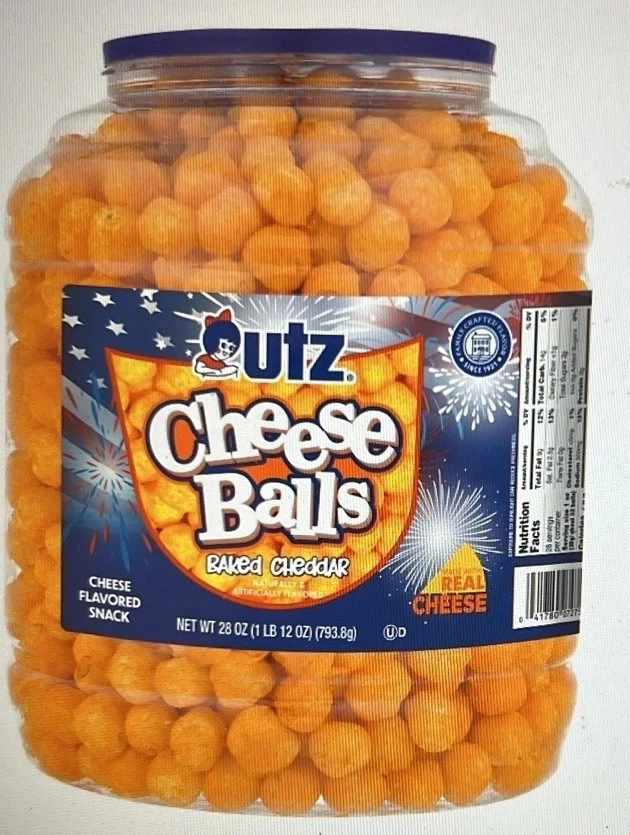 Utz Cheese Balls 35 унций ванна - Изображение 1 из 1