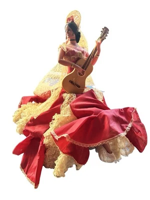 Vintage 16” Marin Chiclana Flamenco Dancer Doll Spain - Image 1 of 4