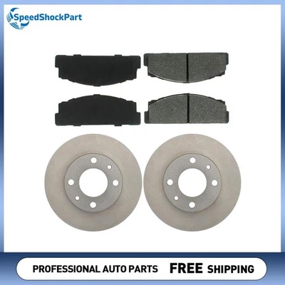 Front Disc Brake Pad Set Disc Brake Rotor C-Tek for Bertone X-1/9 1984-1989 - Image 1 of 4