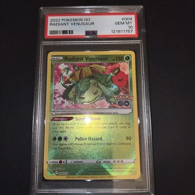 Pokemon Go Radiant Venusaur 2022 PSA Gem MT 10 #004/078 - Image 1 of 2