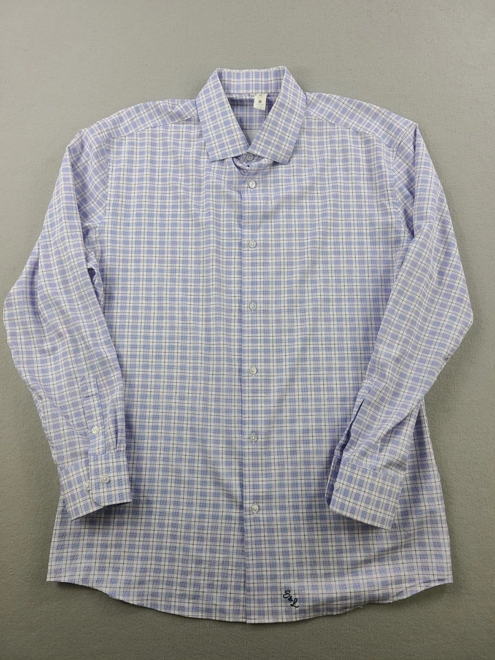 Camisa State & Liberty Para Hombre 2XL Púrpura A Cuadros Rendimiento Ligera Elastizada Foto 1 de 4