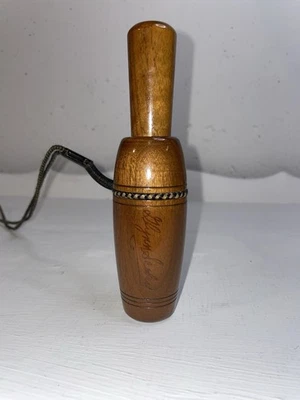 Antigo Glynn Scobey Duck Call com Cordão ~ Excelente - Imagem 1 de 4