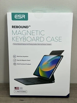 ESR Rebound Magnetic Keyboard Case, iPad Keyboard Case for iPad 10 6B011 SEALED - Image 1 of 4