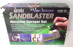 Badger Model 260-3 Mini Sand Blaster Abrasive Sprayer Set AS IS - Picture 1 of 3