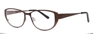 Charmant CH12077 BR Brown Womens Cat Eye Full Rim Eyeglasses 52-15-140 B:35 - Picture 1 of 11