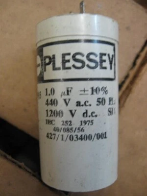 Polypropylene Film Capacitors 1 only, 440V ac, ±10%, 1μF, 1,200V DC - image 1 of 2