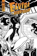 ELVIRA IN HORRORLAND 3 ACOSTA B&W VARIANT (DYNAMITE) BX3 4 1 2 5 MONSTERLAND