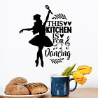 Wall Art Stickers This Kitchen is for Dancing  Home Decals Kitchen quotes