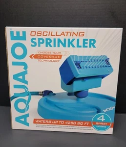 Aqua Joe 20-Nozzle Max Coverage Adjustable Gear Driven Oscillating Sprinkler NEW - Picture 1 of 6