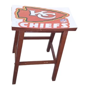 Hand-Made (QUALITY)KC CHIEFS Bar Stool - Picture 1 of 17