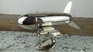 Retro Airplane Cocktail Shaker Mixer  Stainless Steel Godinger Hangar 1