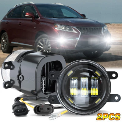 Pair Front Led Fog Lights Bumper Lamps Fits for Lexus RX350/RX450h 2010-2014 - Image 1 of 4