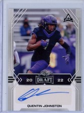 2022 Leaf Draft #BA-QJ1 Quentin Johnston Rookie Auto RC