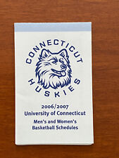 CBK 2006-07 UCONN CONNECTICUT HUSKIES Men's Women's College Basketball Schedule