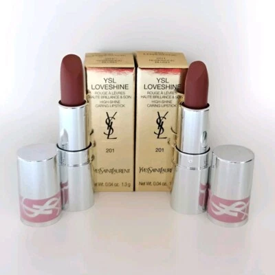 Yves Saint Laurent Loveshine  High Shine Lipstick 201 Rosewood Blush 2x 1,3g - Bild 1 von 2