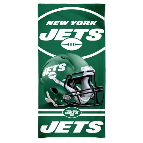 NEW YORK JETS HELMET 30"X60" SPECTRA BEACH TOWEL NEW WINCRAFT 🛬 Cover