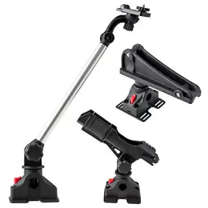 Fishing Boat Kayak Accessory Set of 3 w/6 Fixing Straps 3 Mount Brackets - Picture 1 of 10