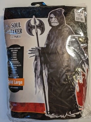 Disfraz de Halloween SOUL TAKER Parca Demonio Niños - Niño GRANDE 12-14 - NUEVO Foto 1 de 4