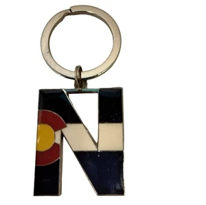 Colorado Flag Initial N Key Ring Souvenir - Picture 1 of 4