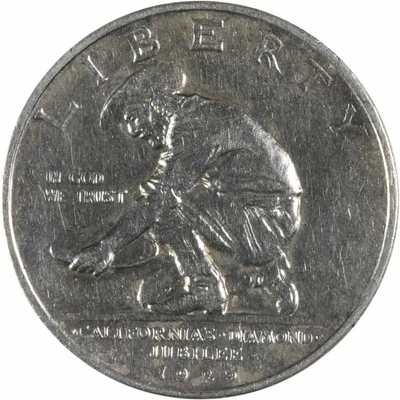 California Commemorative Silver Half Dollar 1925-S AU Uncertified #412 - Image 1 of 2