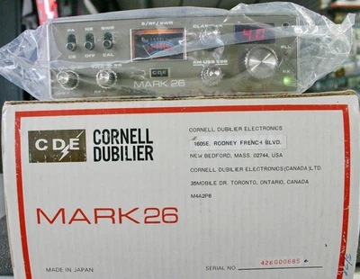 CDE Cornell Dubilier Mark26 Mark 26 SSB 40 Channel CB Radio NOS in Original Box - Image 1 of 4