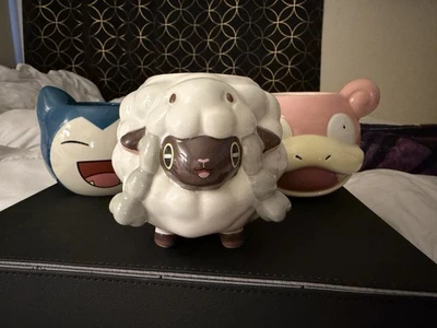 Menge 3 Pokemon Riesige Tassen Snorlax Wooloo Slowpoke Kaffeetassen Becher 16oz 23,5oz - Bild 1 von 4
