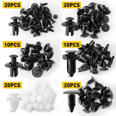 100 x For Chevy GM Box Set Bumper Fender Liner Push Type Retainer Clips 6 sizes - Imagem 1 de 4