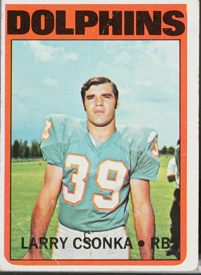 1972 Topps Football Larry Csonka #140 PR - Image 1 of 1
