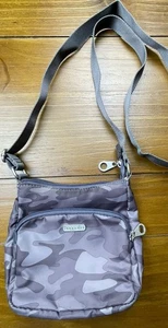 Baggallini Joey Bag Gray Cami Crossbody Adjustable Strap Pockets Small Nylon - Picture 1 of 13