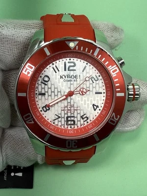 KYBOE! Giant Mariner 48mm Red 10ATM Water Resistance Quartz Watch KY.48-029-R.15 - Image 1 of 4