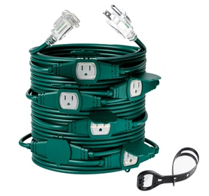 Cable de extensión de alimentación exterior calibre 50 pies 14, cable de siete salidas. Múltiple uniformemente - Imagen 1 de 8
