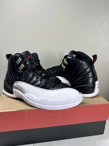Air Jordan XII 12 Retro Playoffs 2022 Size 10 CT8013-006 Black White - Picture 1 of 12