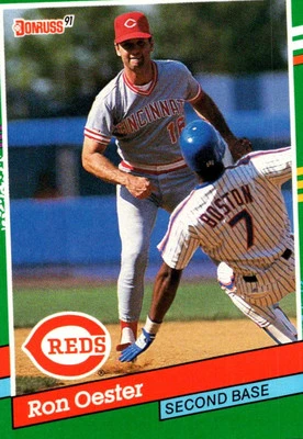 1991 Donruss Ron Oester Cincinnati Reds #628 - Image 1 of 2