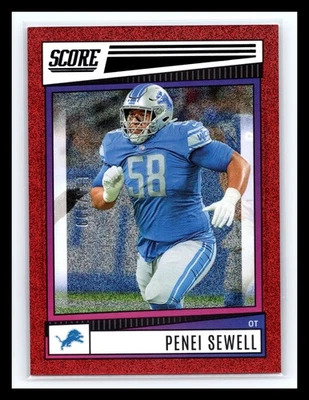 2022 Score - Penei Sewell #86 Red Dots Parallel # 499 - Image 1 of 2