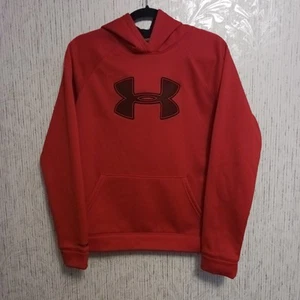Under Amour  Cold Gear Hoodie Loose Fit Youth Boys XL Orange - Picture 1 of 8