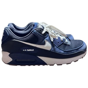 Nike Air Max 90 Midnight Navy Blue Men's Size 11 Black Athletic Shoes FB9658-400 - Picture 1 of 10