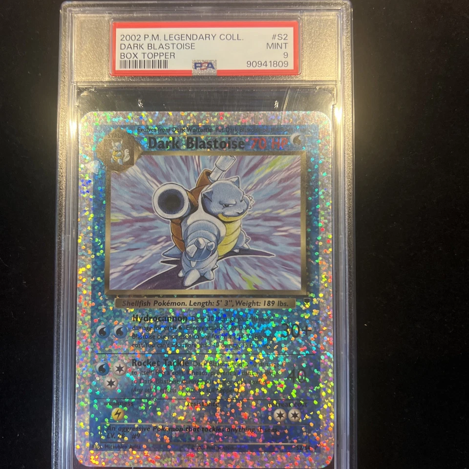 Pokemon Legendary Collection Dark Blastoise Box Topper PSA 9 - Image 1 of 2