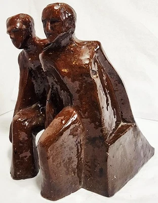 Original Art Late 1950s Clay Sculpture by Yvonne Dehoney America Art Sculpture  - Image 1 of 4